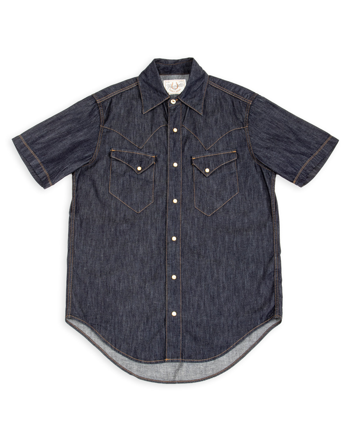 Freenote North Fork S/S Shirt - 6oz Rinsed Denim - Standard & Strange