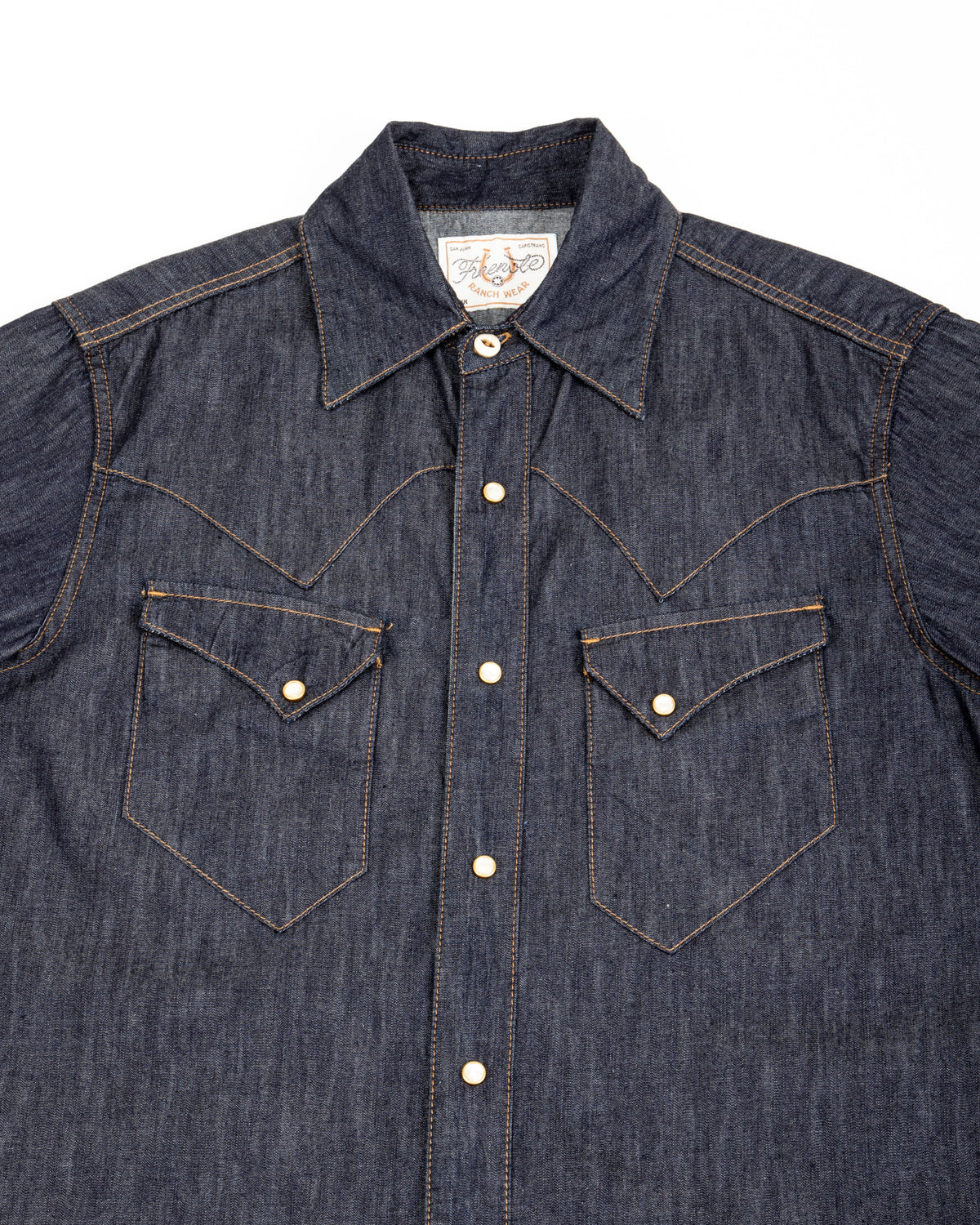 Freenote North Fork S/S Shirt - 6oz Rinsed Denim - Standard & Strange