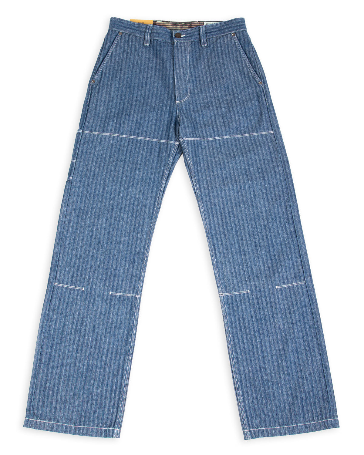 Freenote Ortega Pant - 13oz Blue Herringbone - Standard & Strange
