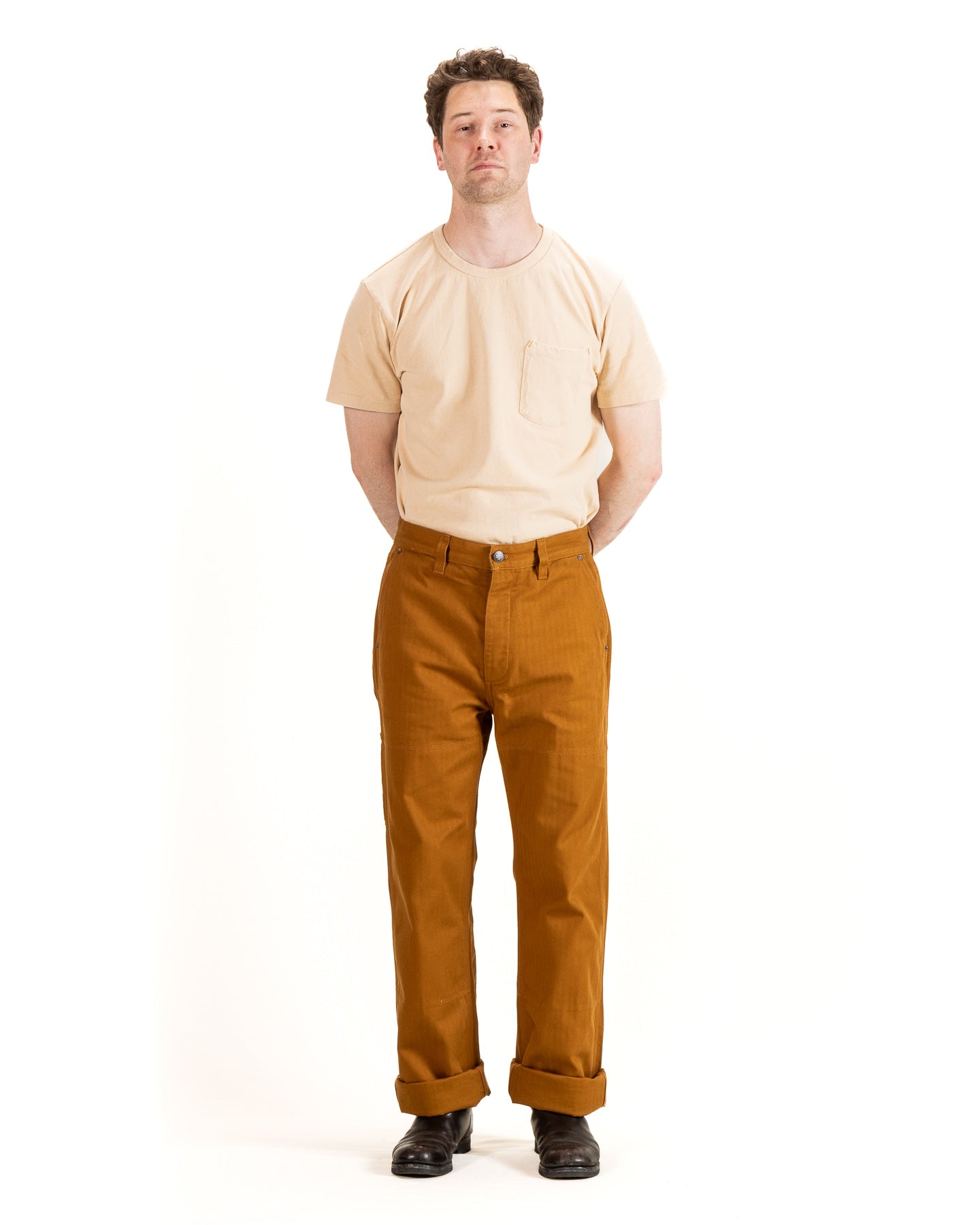 Freenote Ortega Pant - 13oz Rust Herringbone - Standard & Strange
