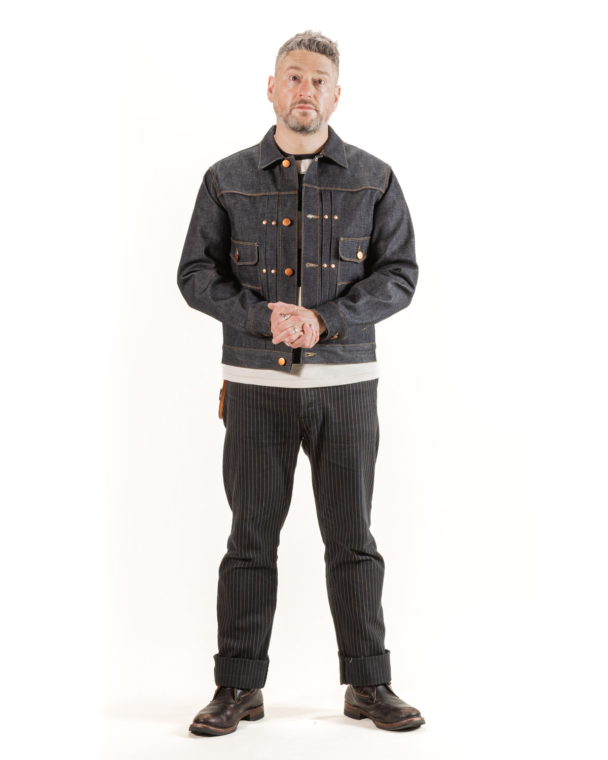 Freenote RJ-3 Jacket - 14oz Broken Twill Denim - Standard & Strange