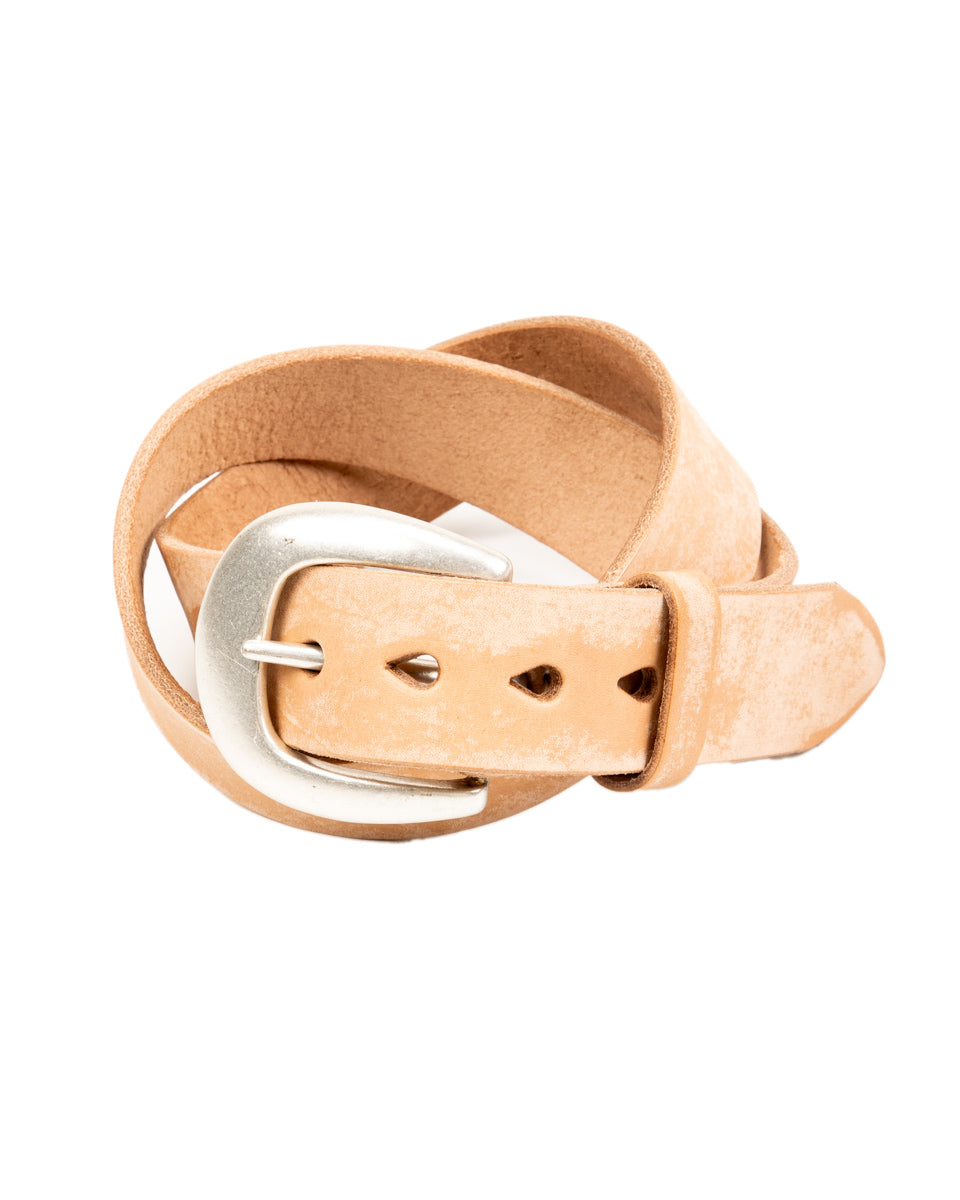 Fullcount Wild Leather Belt - Natural - Standard & Strange
