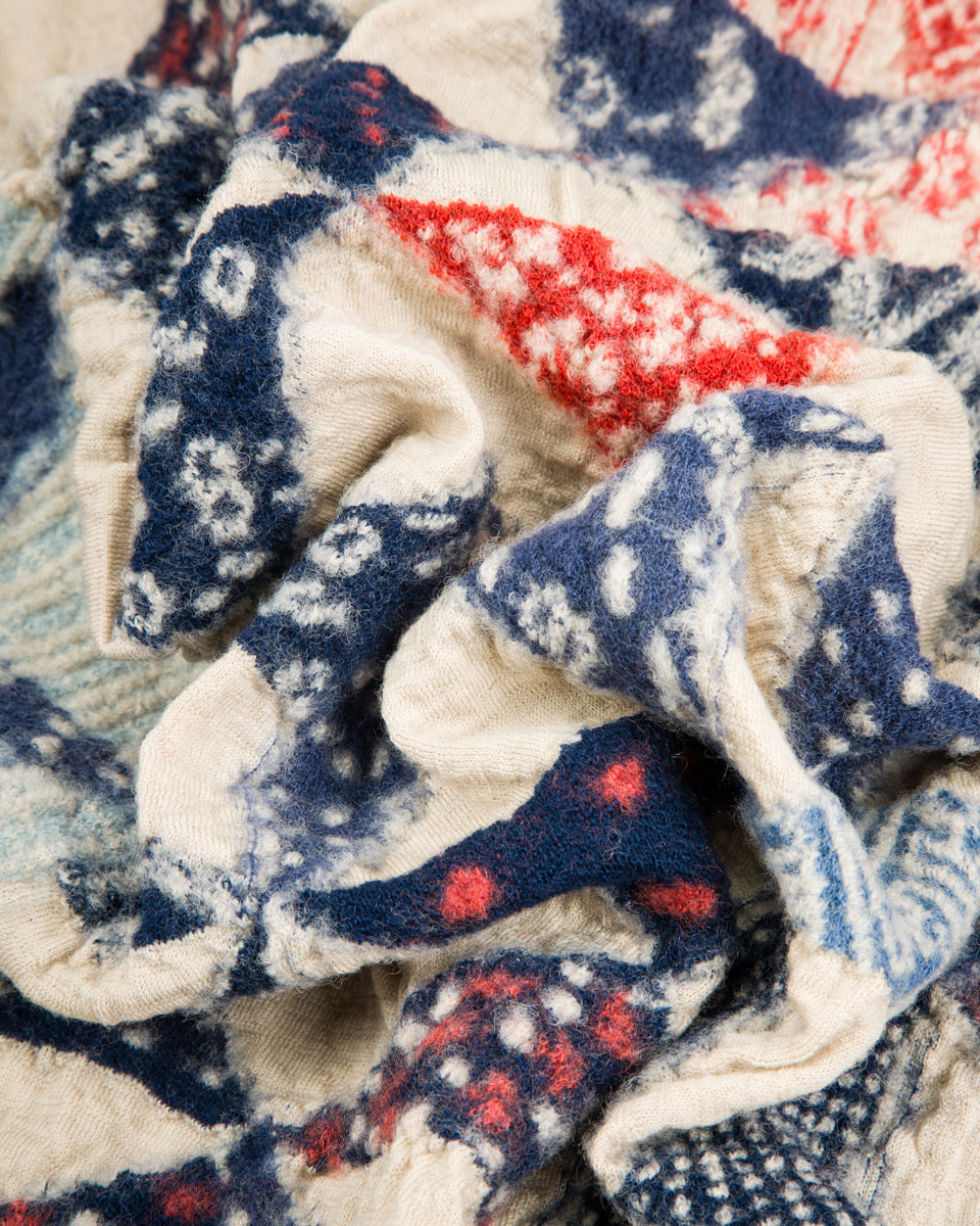Kapital Fulling Wool Scarf IDG-RAG - Indigo - Standard & Strange