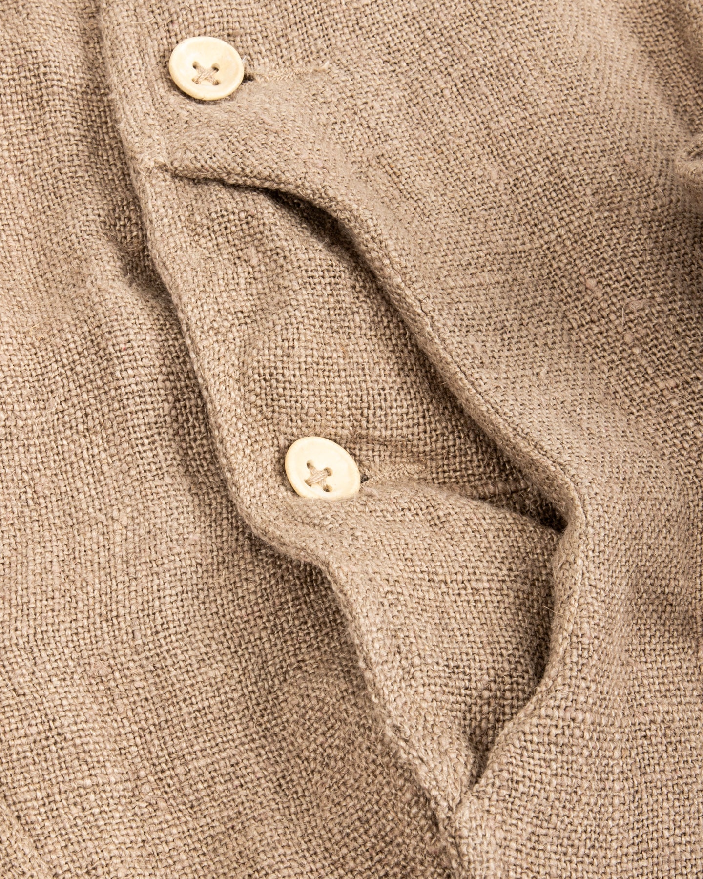 Gathering Beekeeper Jacket - Beige Handwoven Hemp - Standard & Strange
