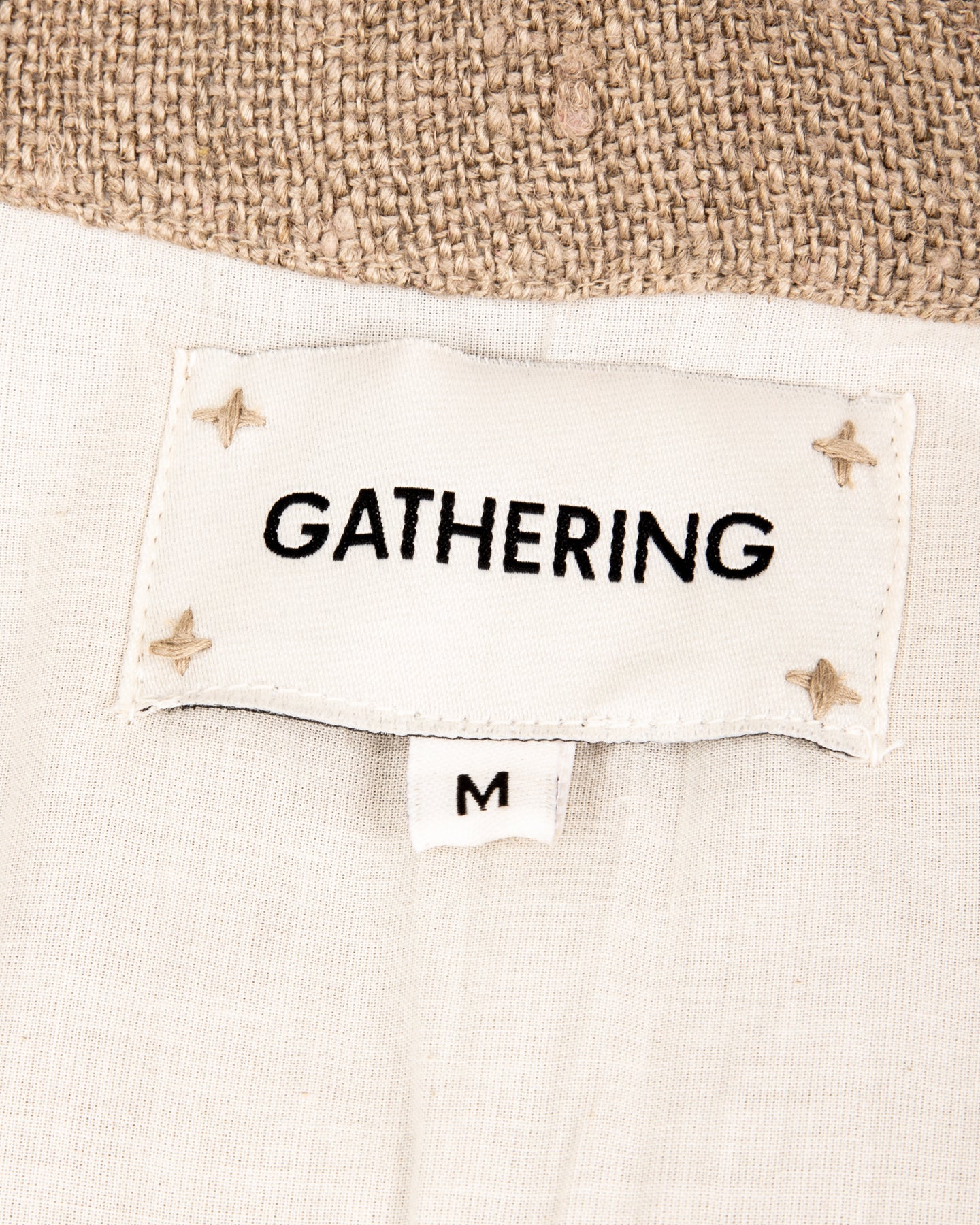 Gathering Beekeeper Jacket - Beige Handwoven Hemp - Standard & Strange