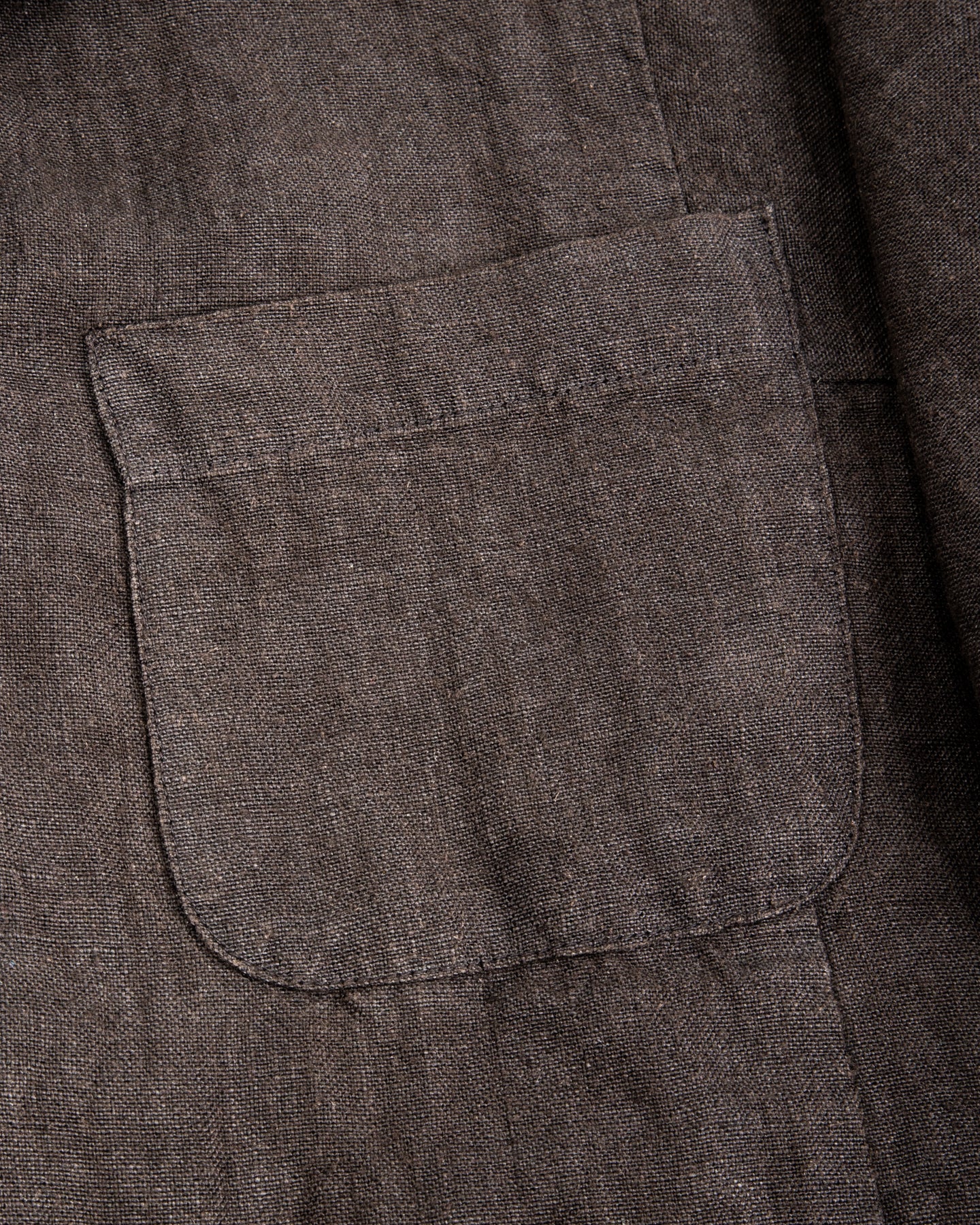 Gathering Fisherman Jacket - Black Linen Stonewash - Standard & Strange