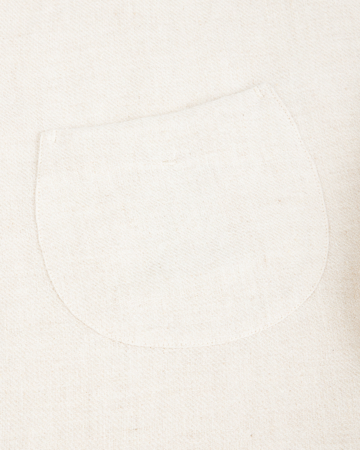 Gorsch Brushed Collar Wide Shirt - Off White Linen/Wool - Standard & Strange