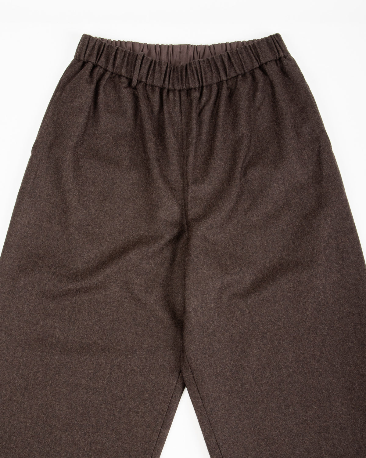 Gorsch Flannel Wool Easy Trousers - Brown - Standard & Strange