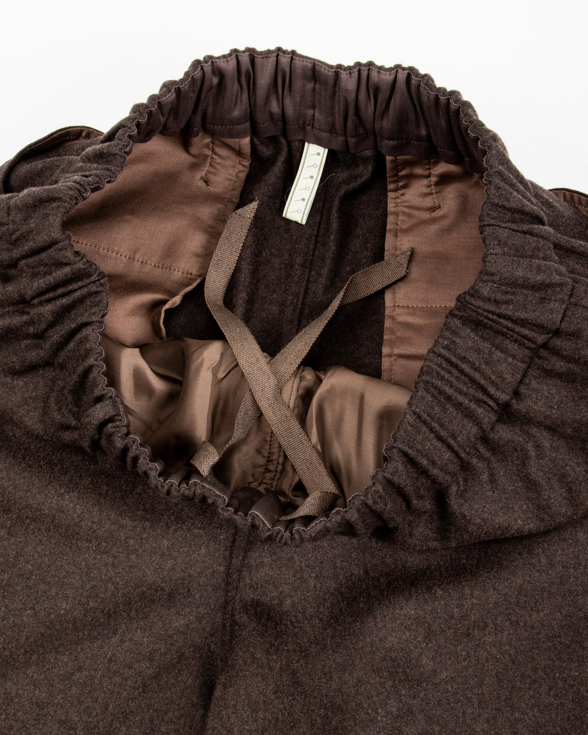 Gorsch Flannel Wool Easy Trousers - Brown - Standard & Strange