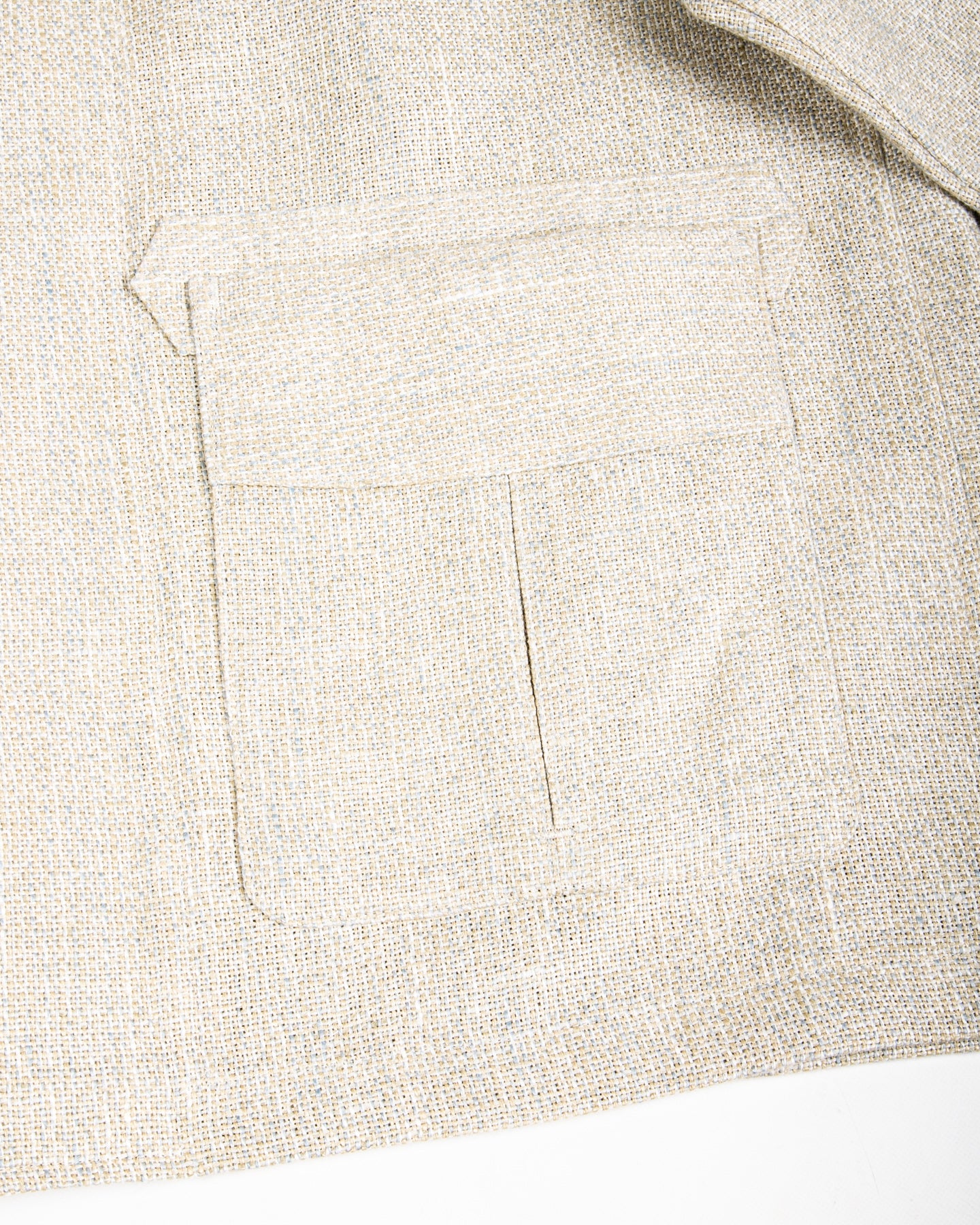 Gorsch Layered Front Jacket - Ivory Linen Tweed - Standard & Strange