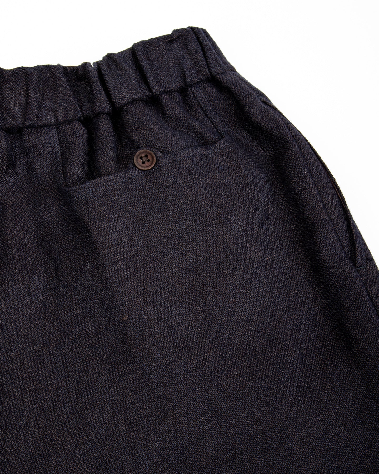 Gorsch Linen Easy Trousers - Navy/Brown - Standard & Strange