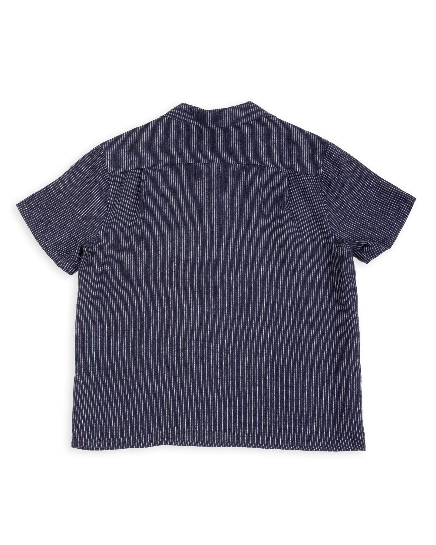 Gråbrodern Fröjel Short Sleeve Linen Shirt - Blue w/ Dots - Standard & Strange