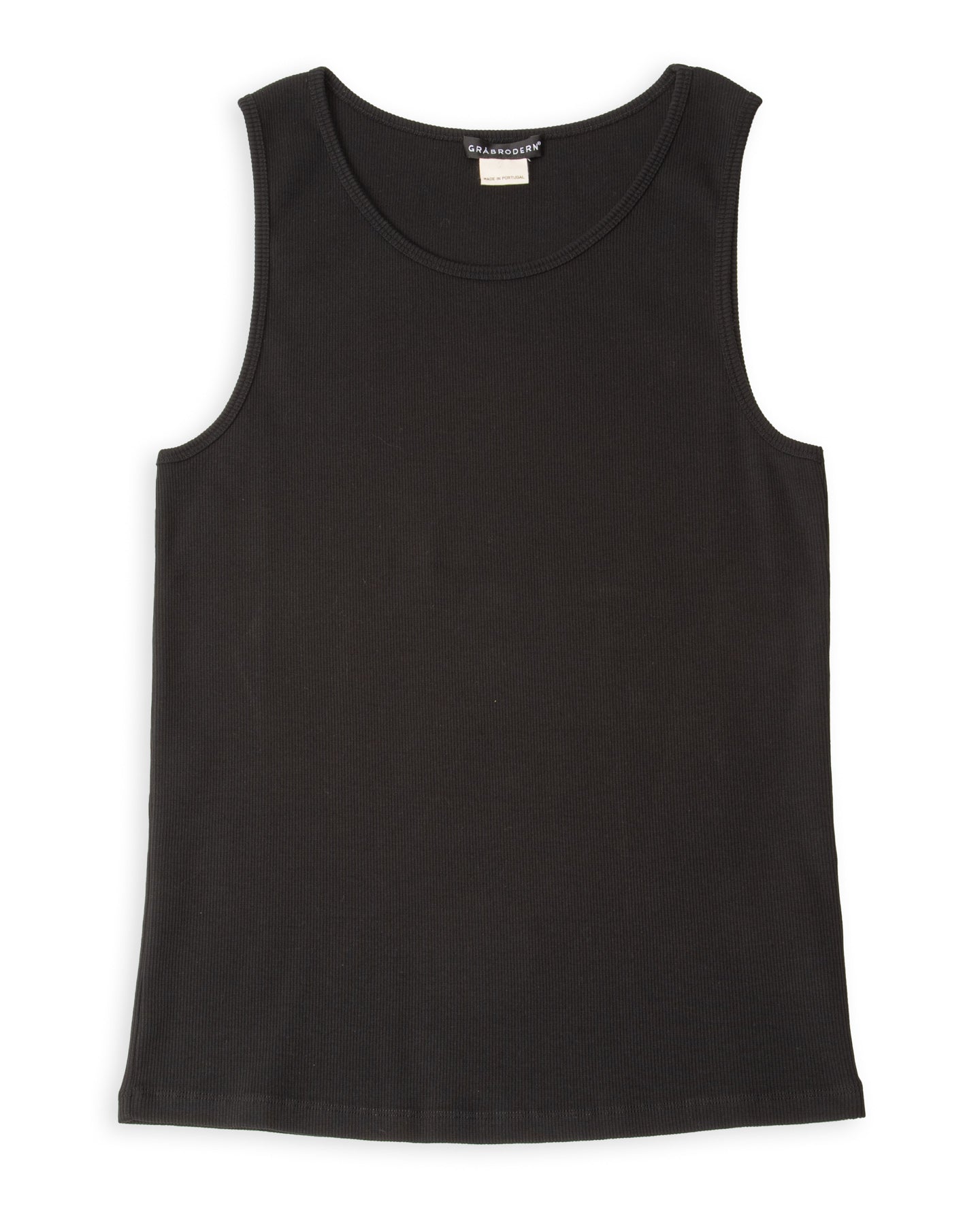 Gråbrodern Vidunge Tank Top - Heavy Cotton Rib Black - Standard & Strange