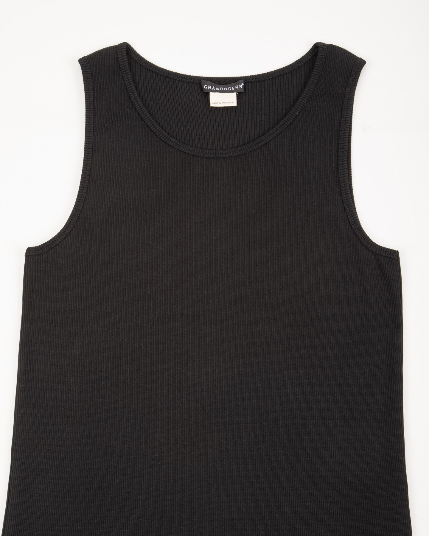 Gråbrodern Vidunge Tank Top - Heavy Cotton Rib Black - Standard & Strange
