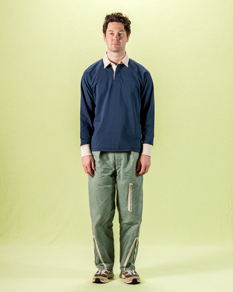 Heimat Raglan Rugby - Trail Blue - Standard & Strange