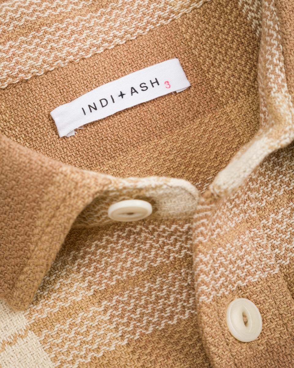Indi + Ash Ames Workshirt - Handwoven Desert Acacia Plaid - Standard & Strange