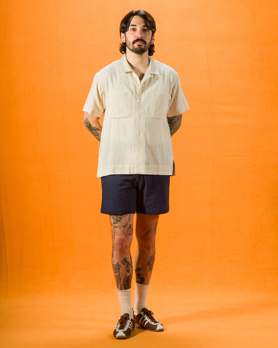 Indi + Ash Lake Camp Shirt - Natural Kala Cotton - Standard & Strange