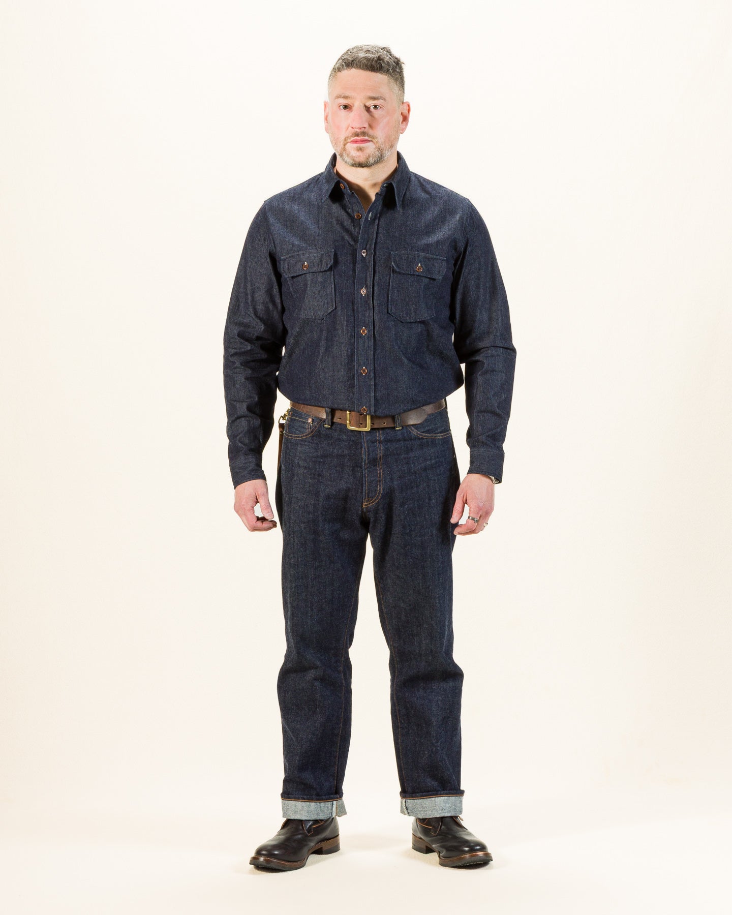 Indigofera Alamo Shirt - 8oz Indigo Denim - Standard & Strange