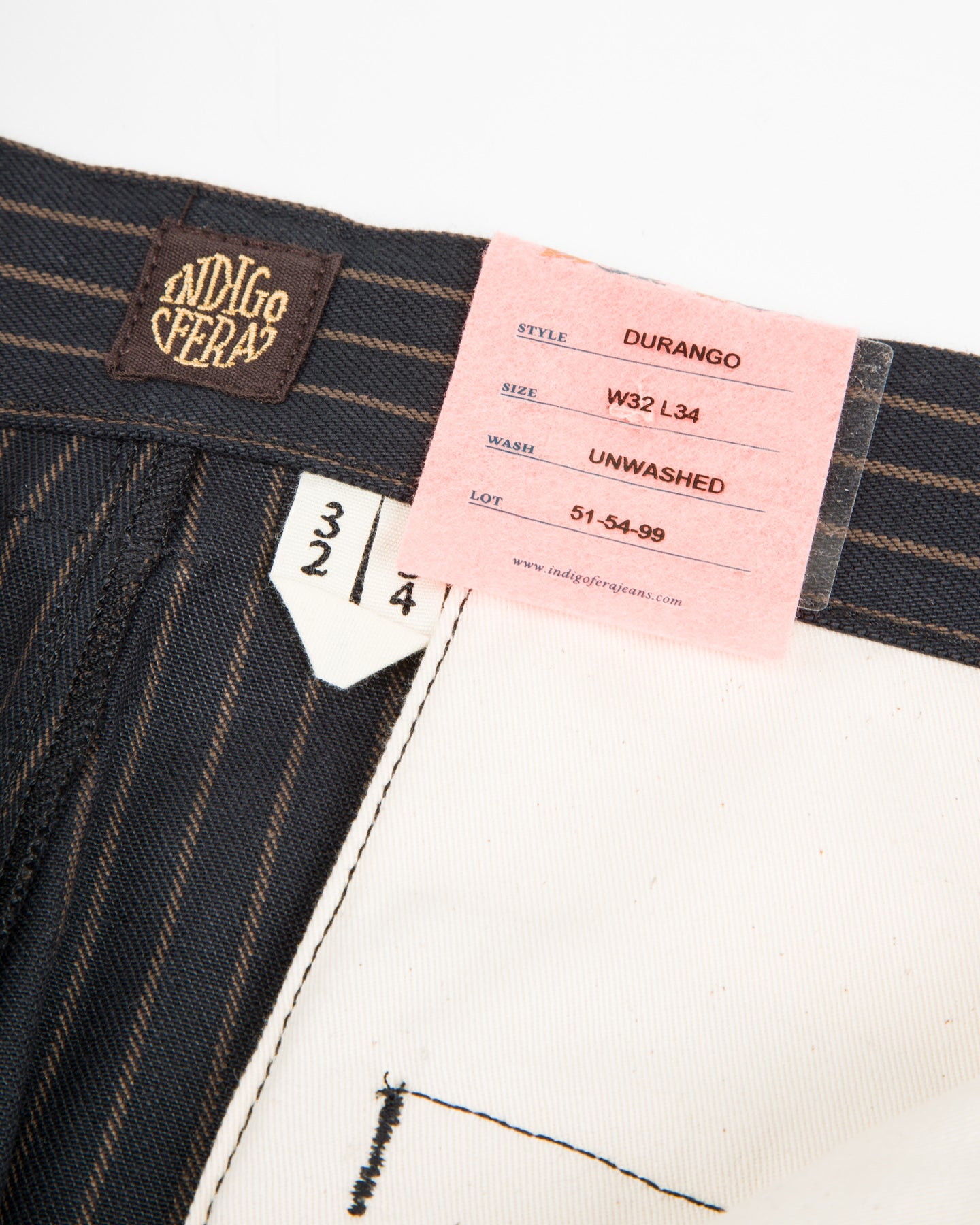 Indigofera Durango Pants - 12 oz Unwashed Sable Stripe - Standard & Strange
