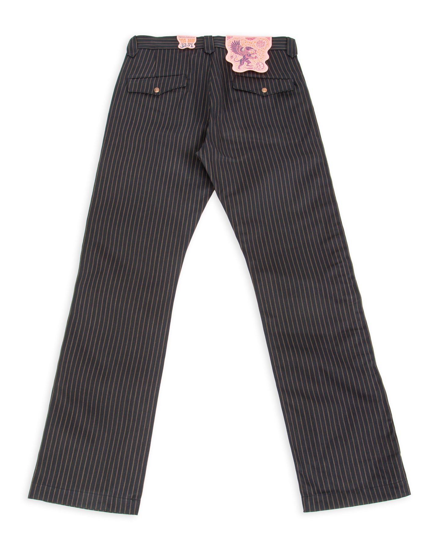 Indigofera Durango Pants - 12 oz Unwashed Sable Stripe - Standard & Strange