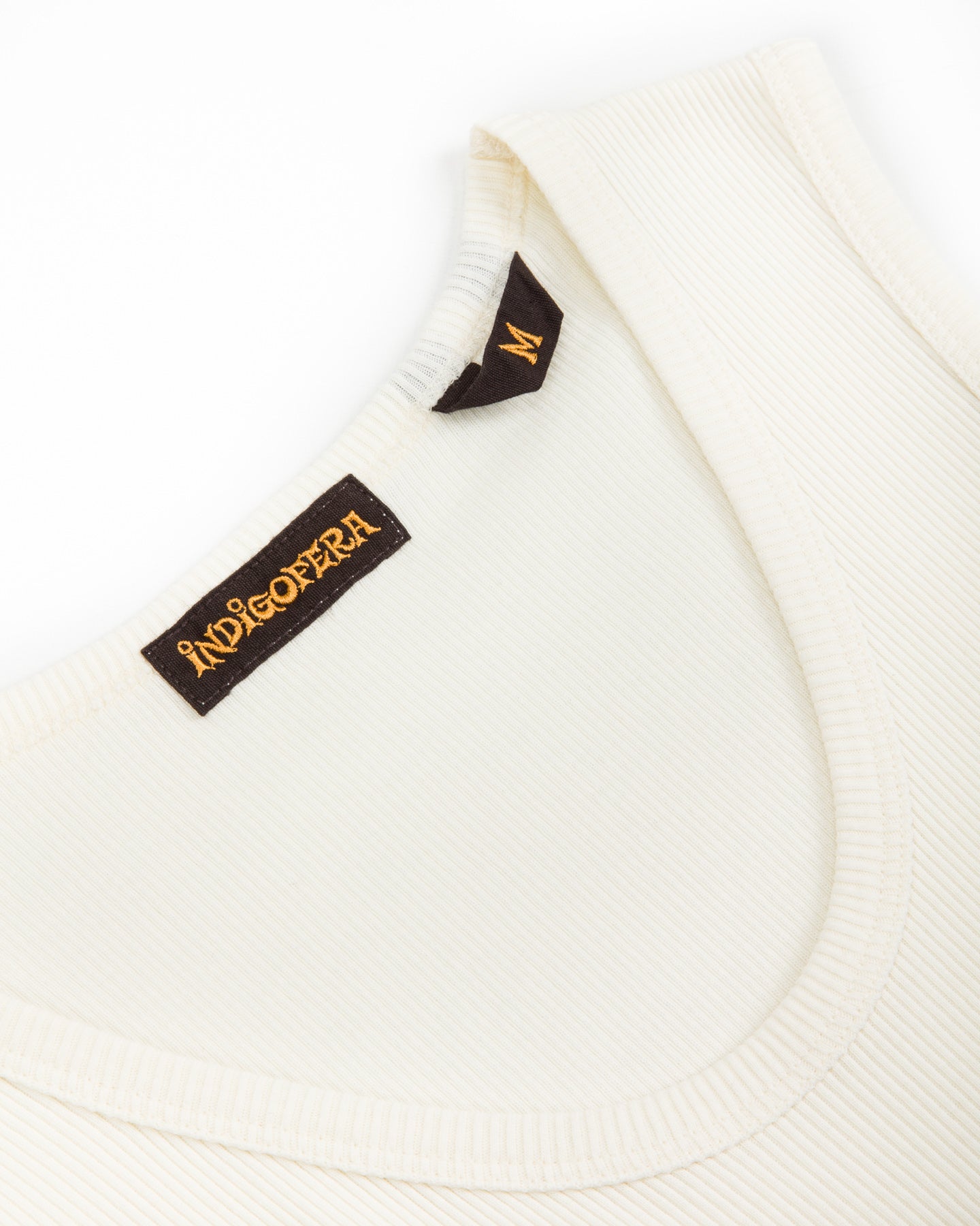 Indigofera Frank Tank - Cockatoo White Cotton Rib - Standard & Strange