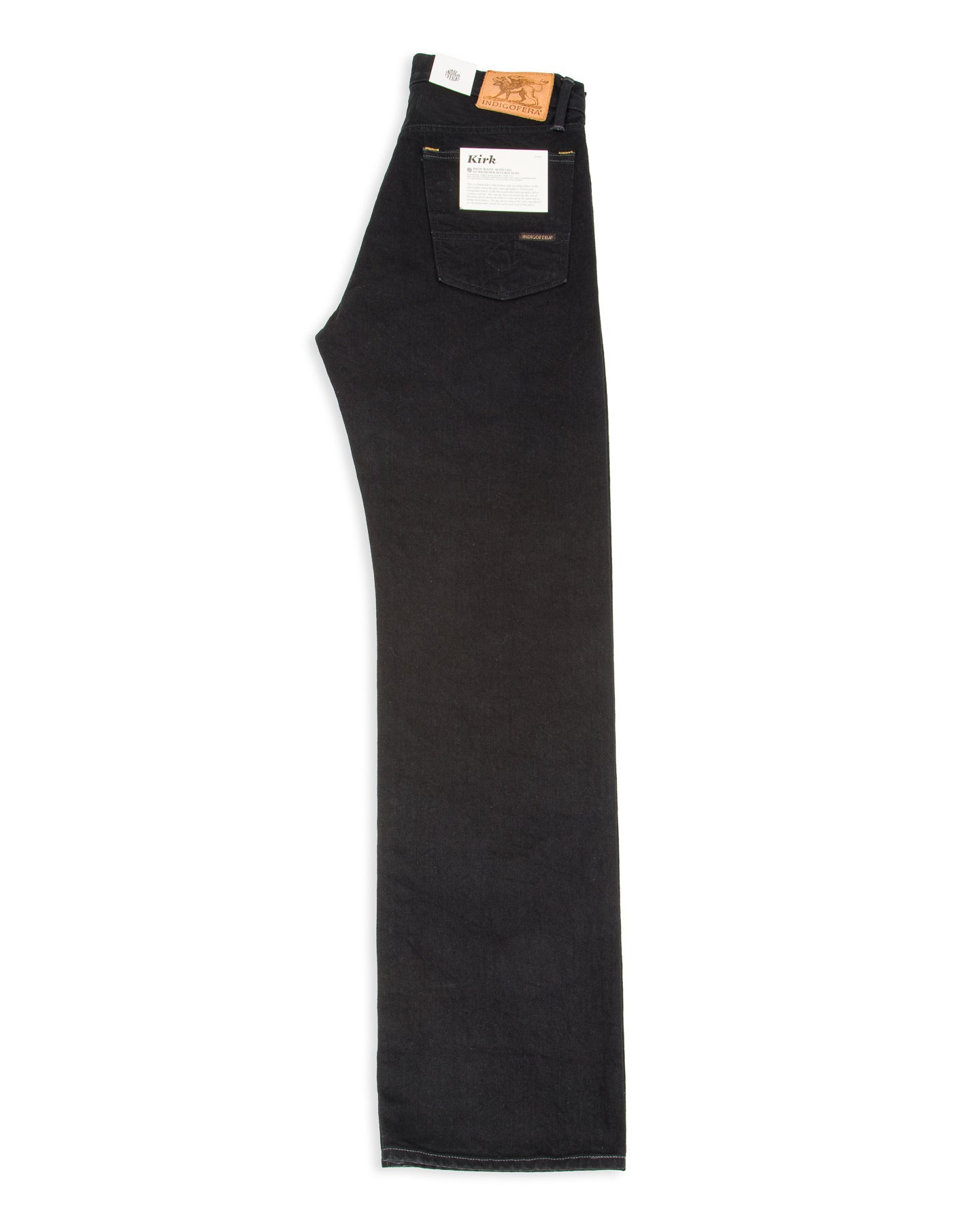 Indigofera Kirk Straight Fit - 14oz Gunpowder Black Selvedge Rinsed - Standard & Strange