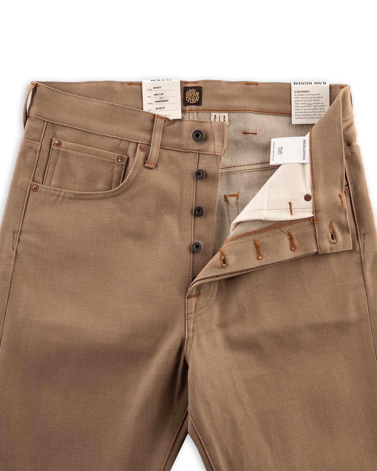 Indigofera Wyatt Bootcut - Khaki Dusk Denim - Standard & Strange