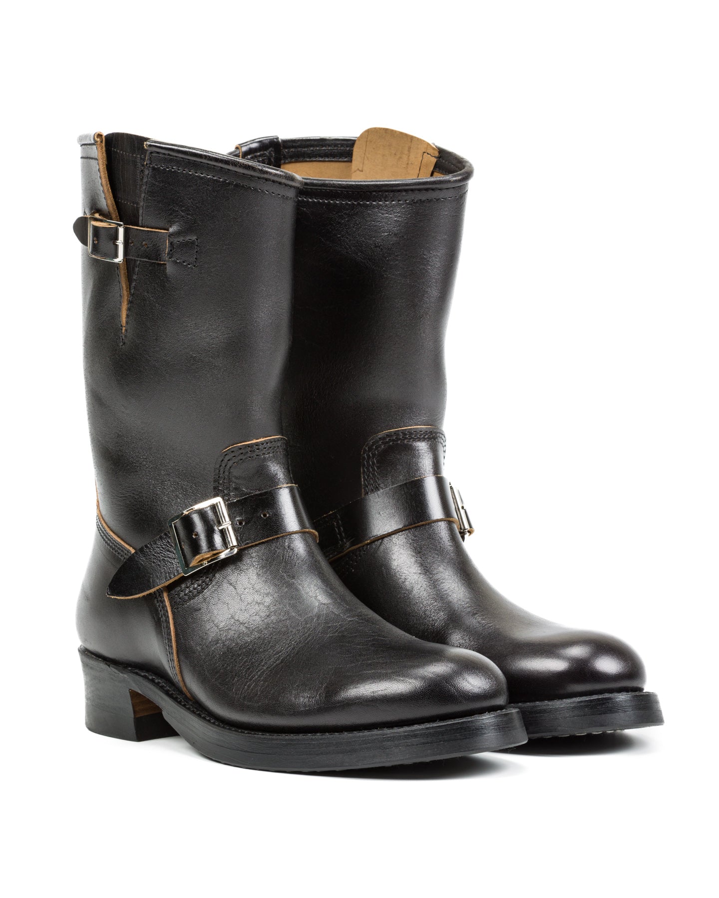 John Lofgren Wabash Engineer Boots - Black Shinki Horsebutt - Standard & Strange