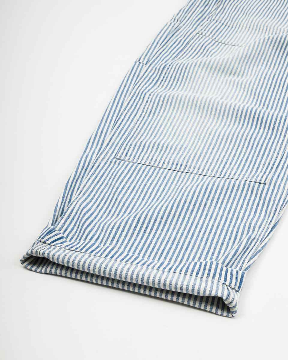 Kapital 10oz HICKOREE Stripe ZIPPER Wide LUMBER Pants - Hickoree - Standard & Strange