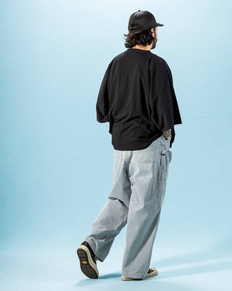 Kapital 10oz HICKOREE Stripe ZIPPER Wide LUMBER Pants - Hickoree - Standard & Strange