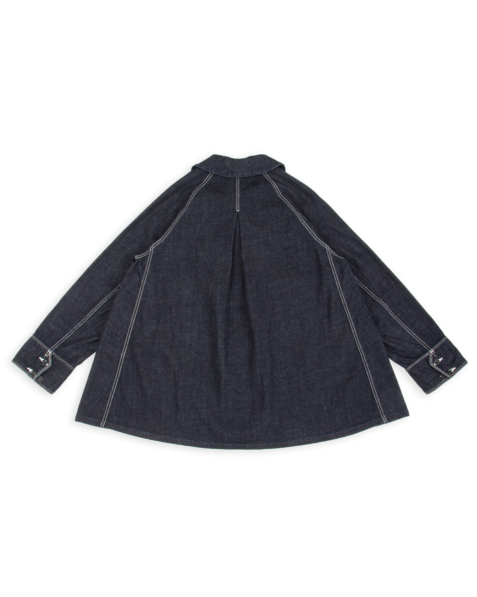 Kapital 12oz Denim Large Pointed Collar BELL Coverall - IDG - Standard & Strange
