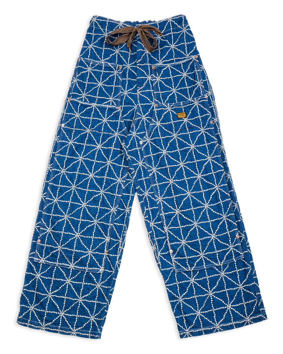 Kapital 8oz Denim FOLK DOJO W-Knee EASY Baggy Pants - Midtone - Standard & Strange