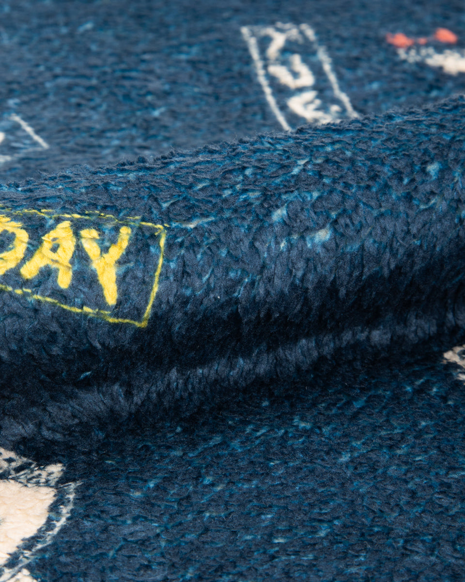 Kapital KOUNTRY CALENDAR Fleece Pullover - Navy - Standard & Strange