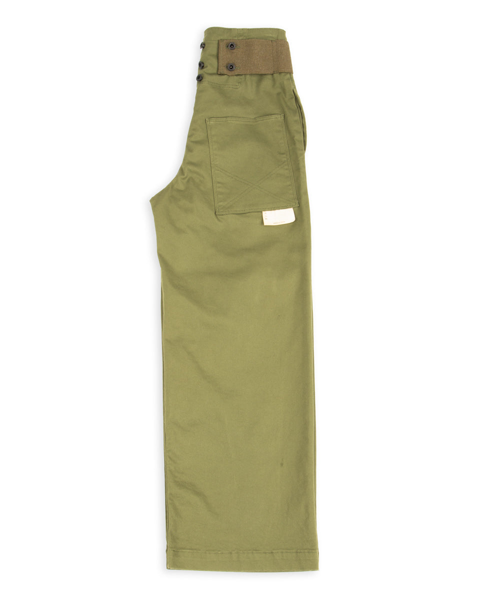 Kapital Stretch Chino TWIGGY 7-Stars Suspender Pants - Khaki - Standard & Strange