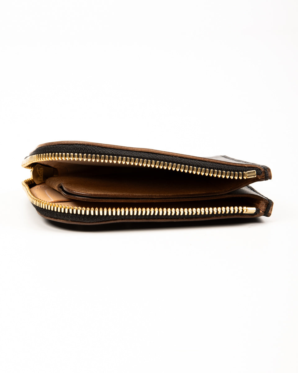 Rolling Dub Trio L Wallet - Black Maryam Horsebutt - Standard & Strange