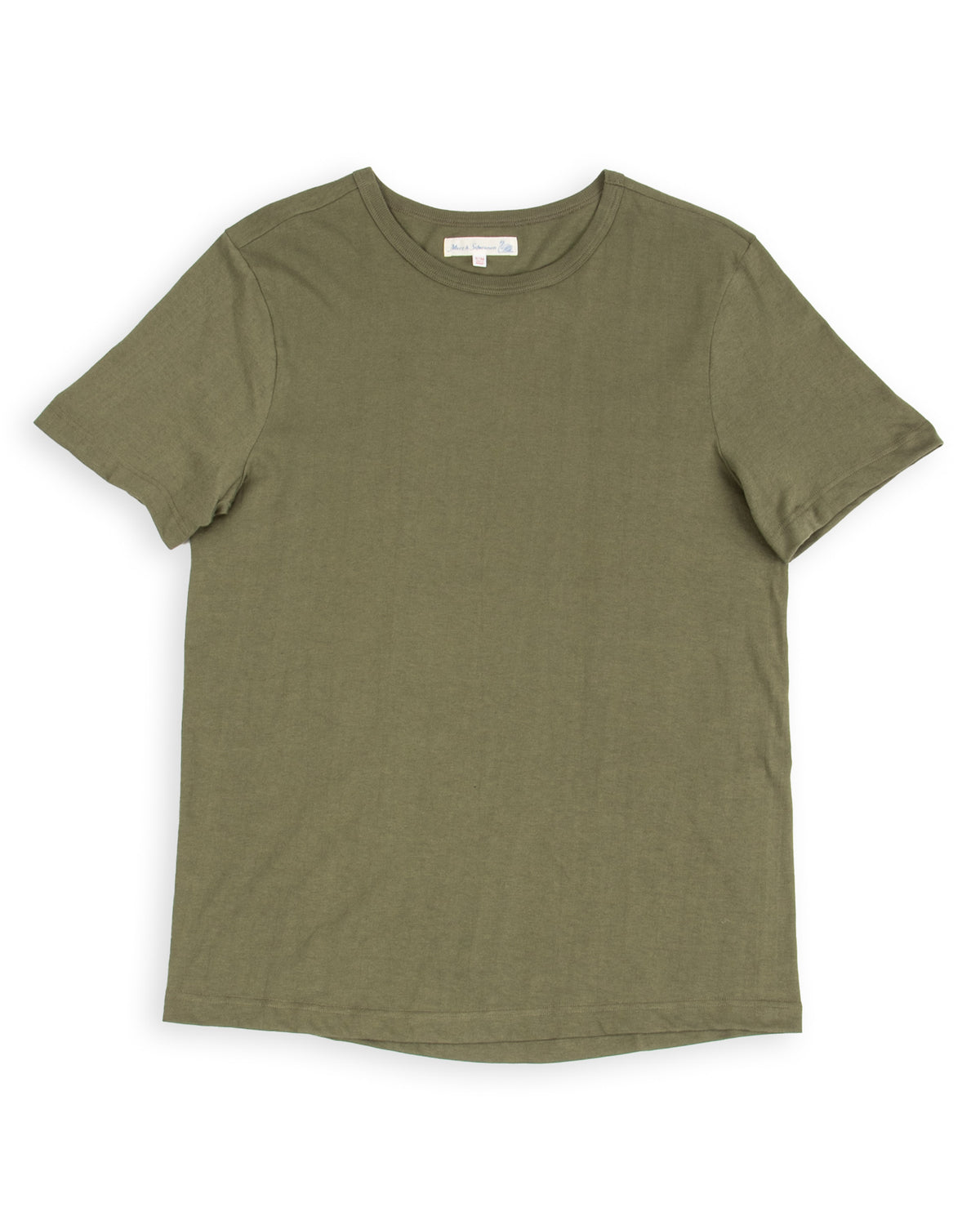 1950s Lightweight Loopwheeled Tee - Army