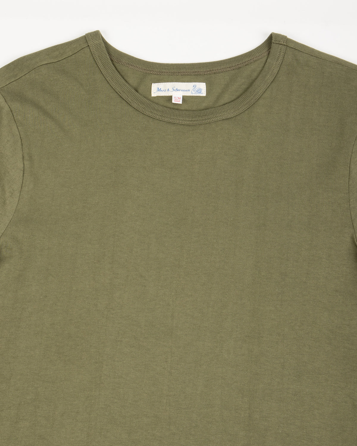 Merz b. Schwanen 1950s Lightweight Loopwheeled Tee - Army - Standard & Strange