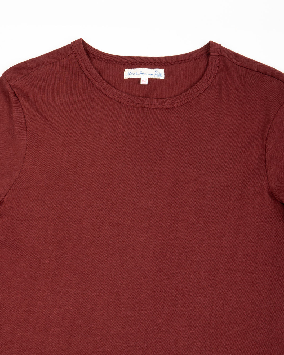 1950s Lightweight Loopwheeled Tee - Burgundy