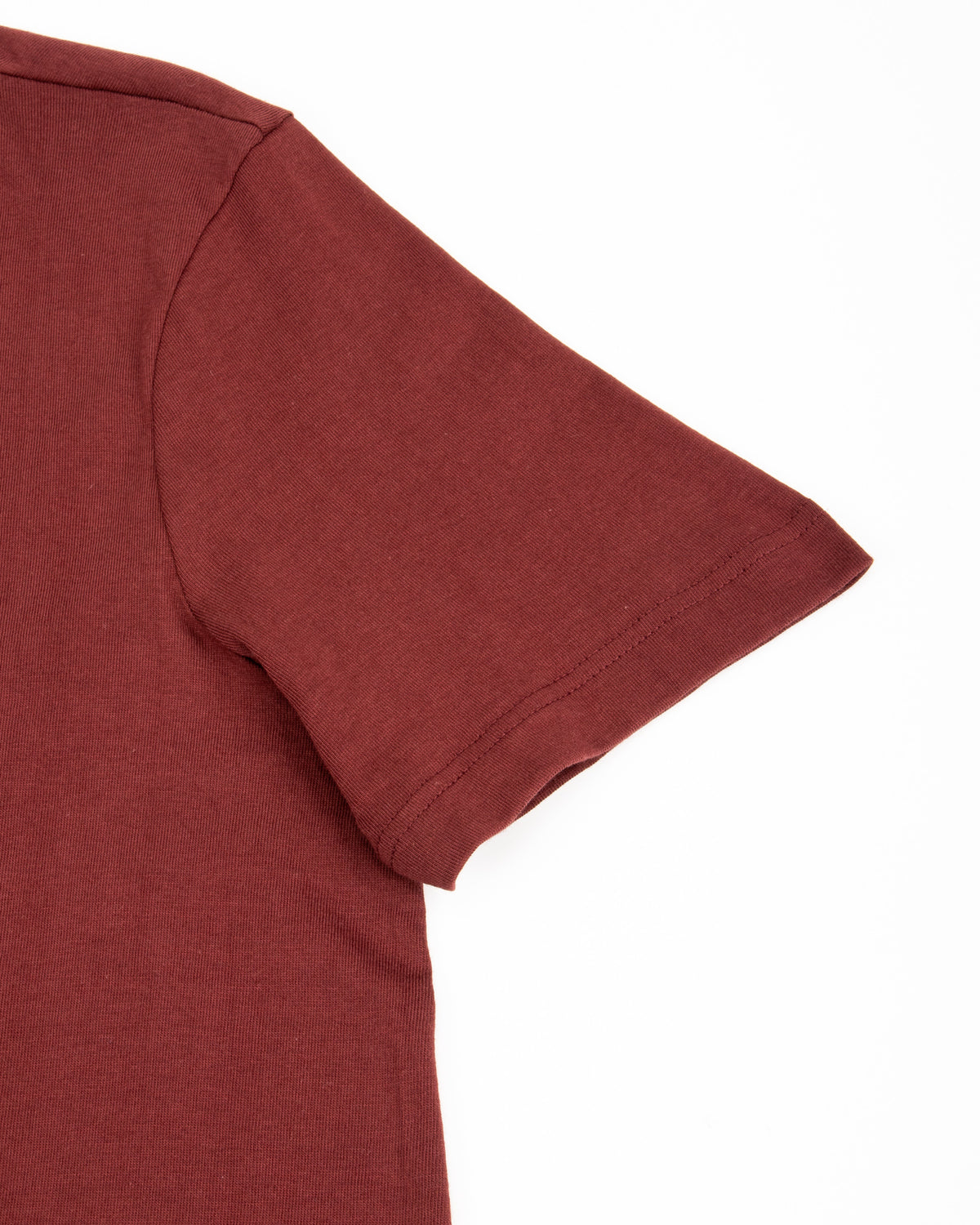 1950s Lightweight Loopwheeled Tee - Burgundy