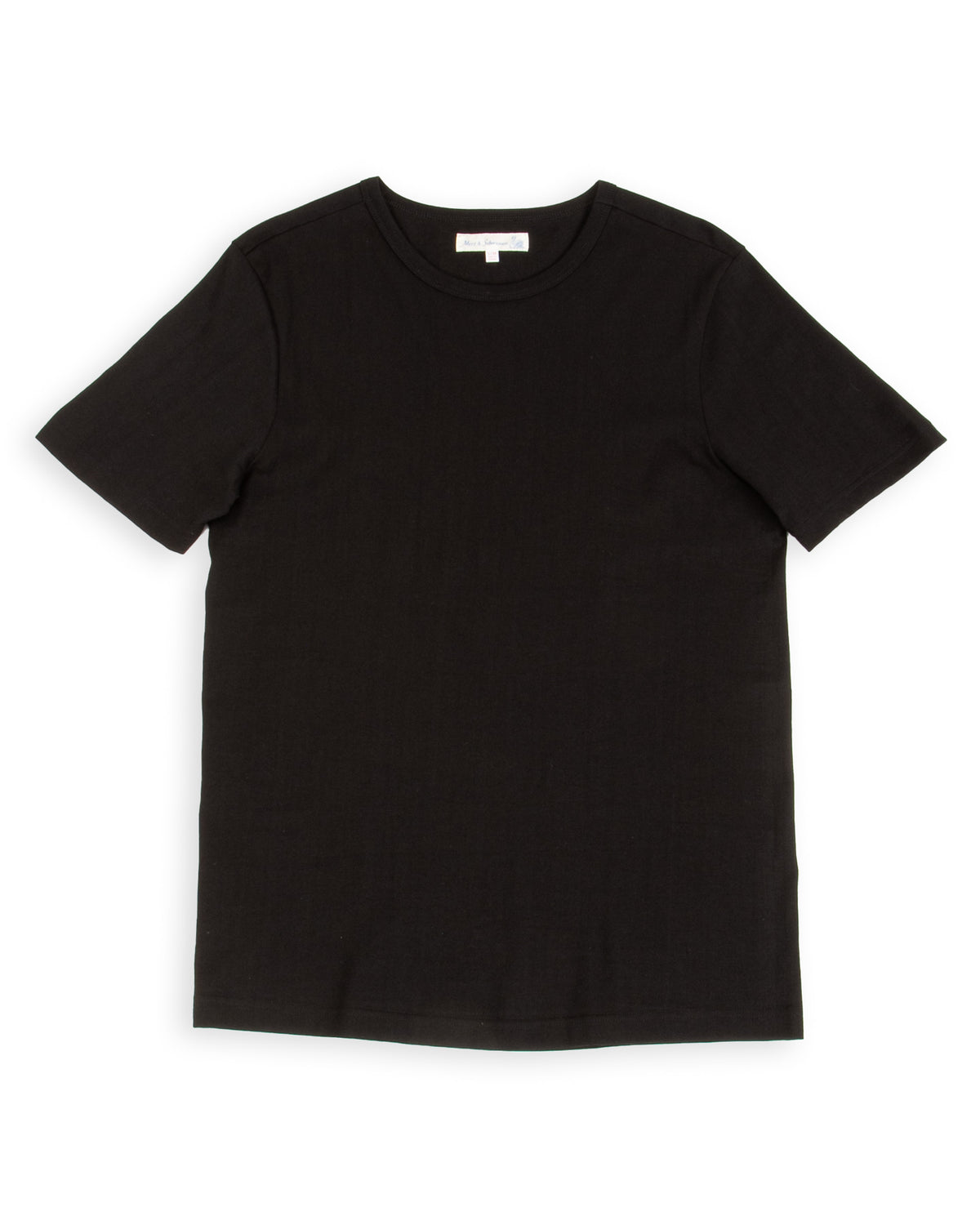 1950s Lightweight Loopwheeled Tee - Deep Black