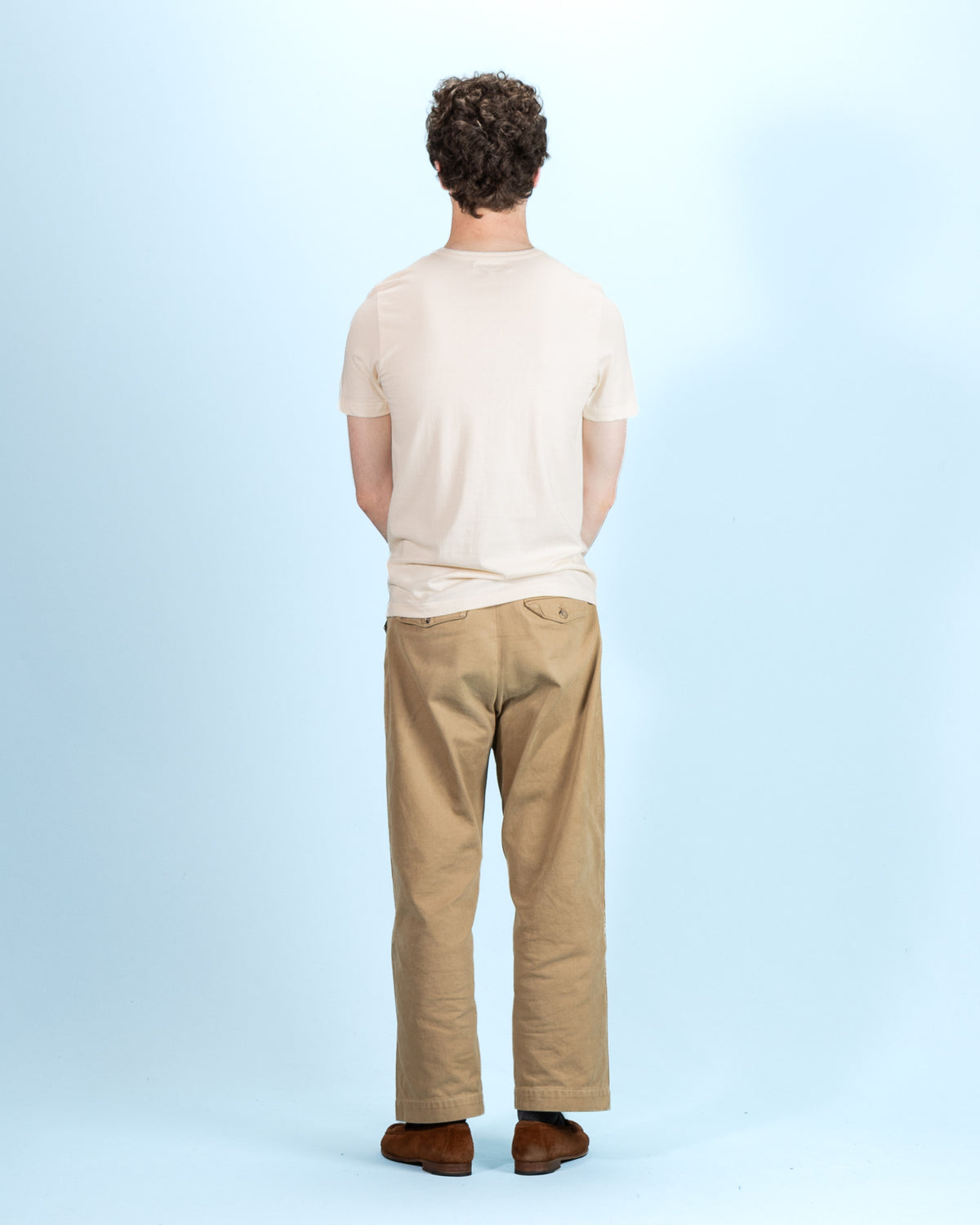 1950s Lightweight Loopwheeled Tee - Nature