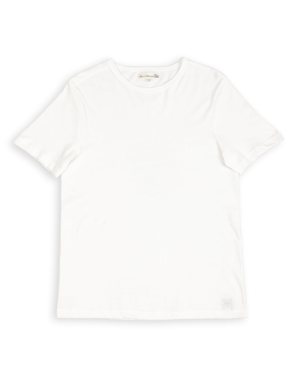 1950s Lightweight Loopwheeled Tee - White