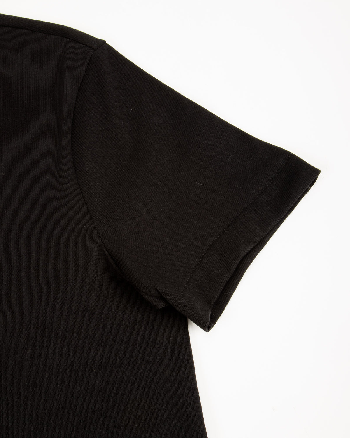 215 Loopwheeled Classic Fit Midweight Tee - Deep Black