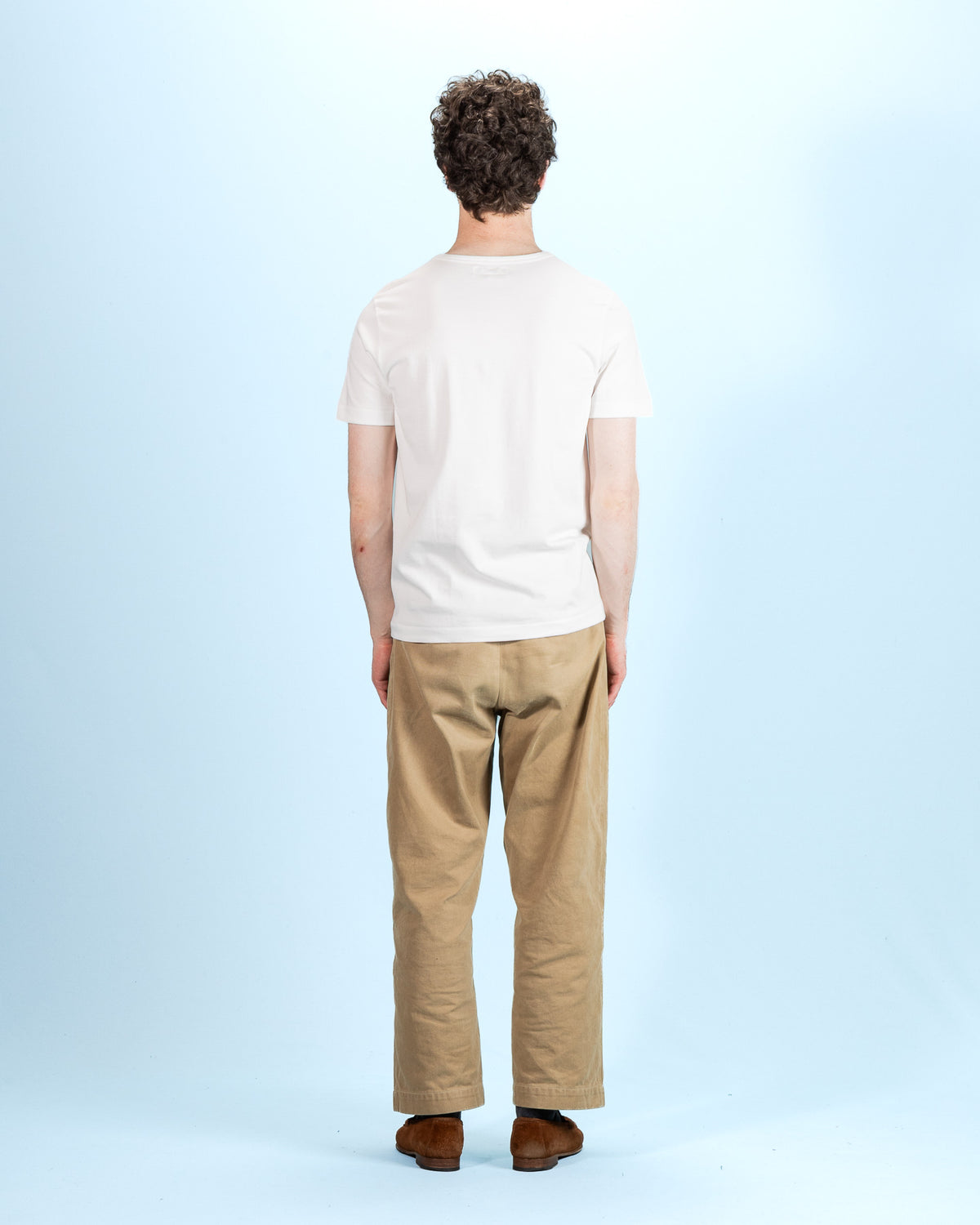 215 Loopwheeled Classic Fit Midweight Tee - White