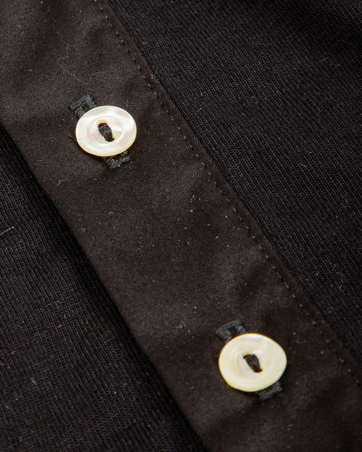 Merz b. Schwanen 255 Loopwheeled Mid-weight Button Fly Boxer - Deep Black - Standard & Strange