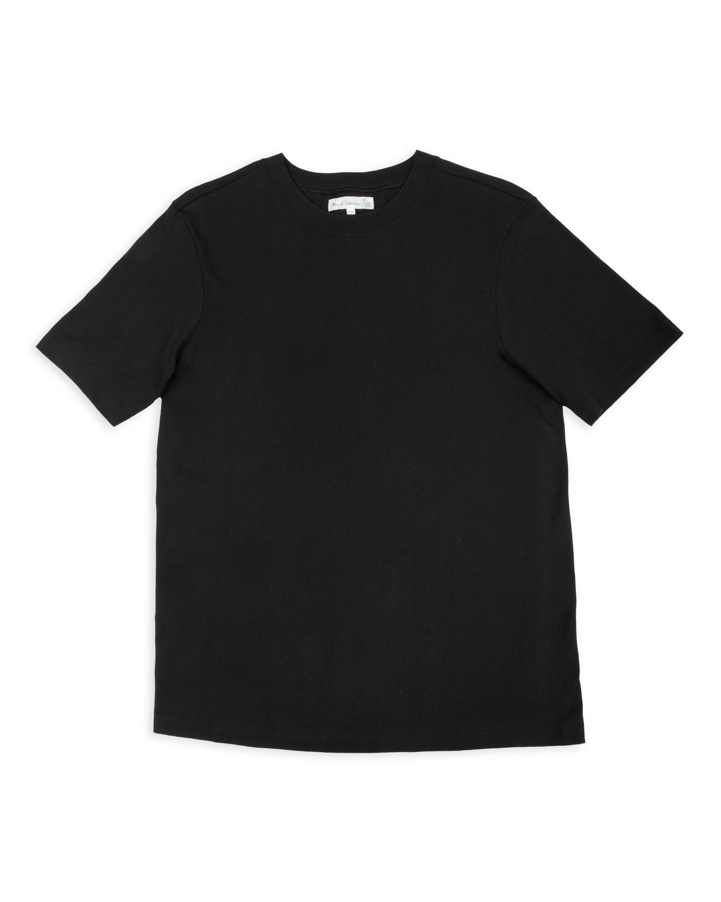 Merz b. Schwanen 215 Loopwheeled 7.2 oz Tee - Deep Black - Standard & Strange