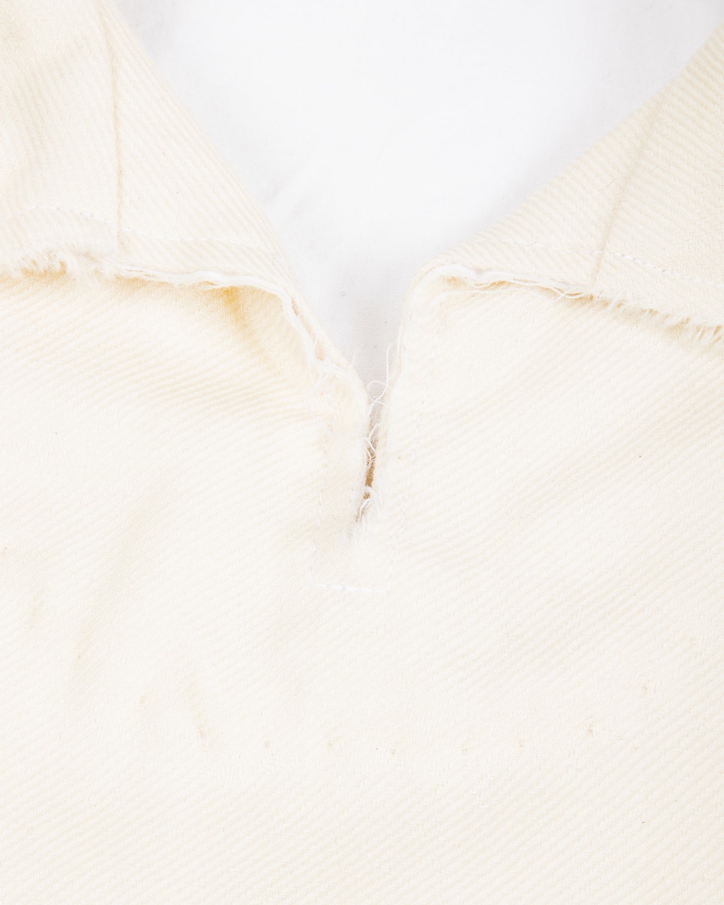 Monad London Newman P/O Shirt - White Botany Serge Wool - Standard & Strange