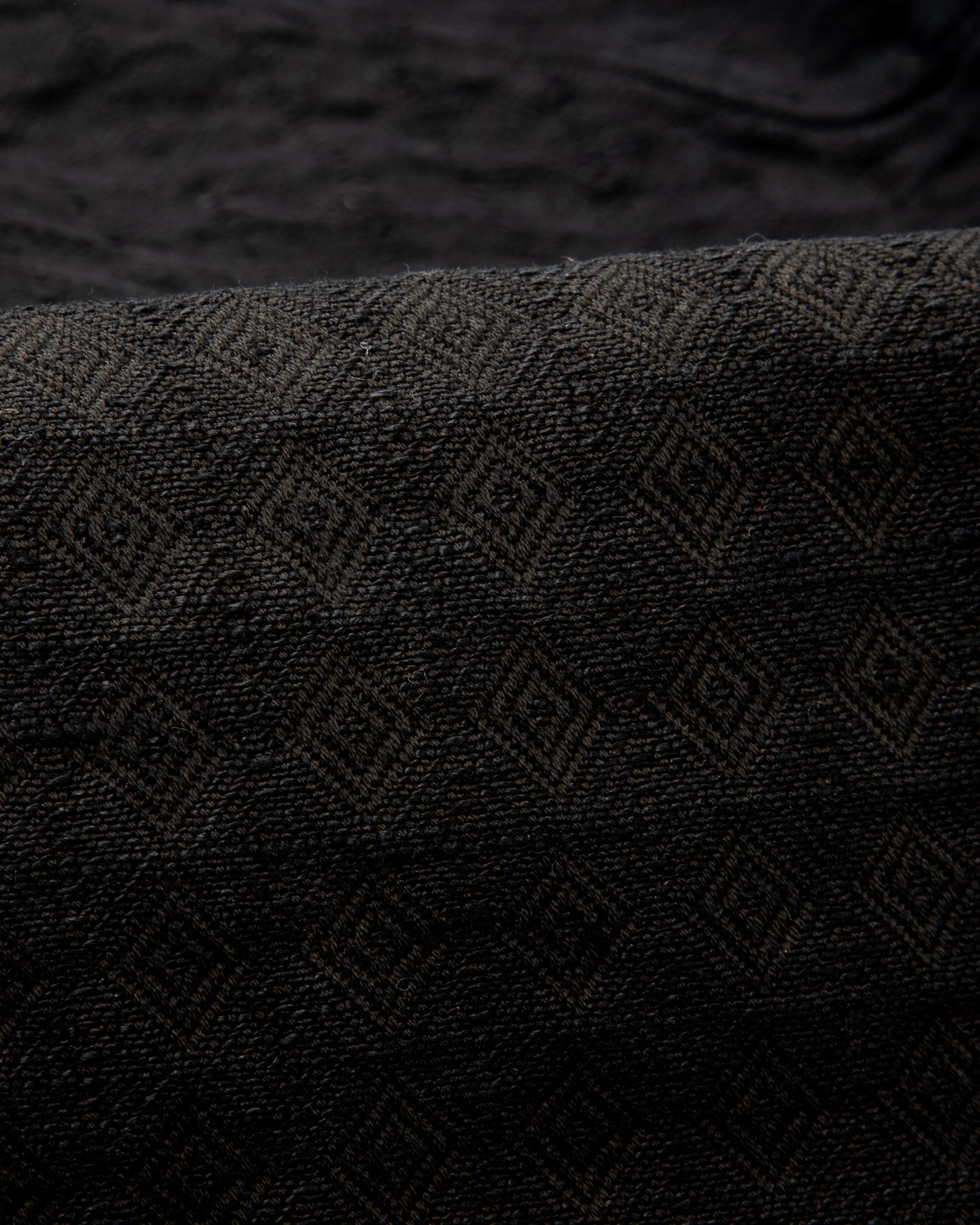 Monad London Simmons Cargo Pant - Hand Dyed Black Cotton/Hemp Jacquard - Standard & Strange