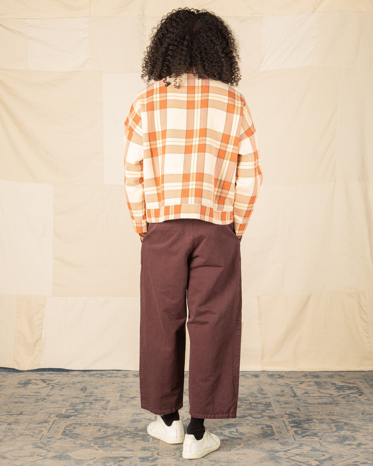 Monitaly Santa Monica Pullover - Brick Plaid Cotton Heavy Twill - Standard & Strange