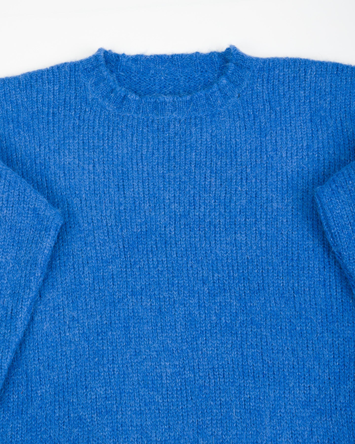Monitaly Shaggy Alpaguan Crewneck - Blue - Standard & Strange